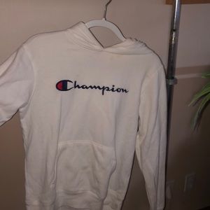 White Champion hoodie